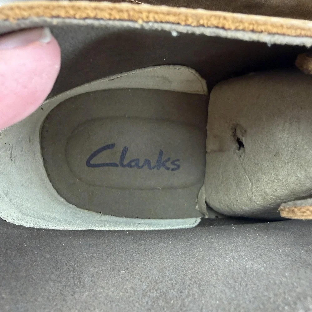 Clarks Boots Mens Size 13M Brown Leather Bushacre 2 Chukka Beeswax Casual